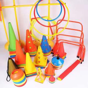 Cône d'agilité de football cônes marqueurs en plastique équipement d'entraînement de football de football ensemble d'entraînement de vitesse coloré de sport - Product Image 2