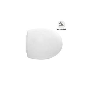 Tapa de inodoro Fern de pared, diseño moderno alargado con función de cierre suave de liberación rápida y control remoto para baño - Product Image 1