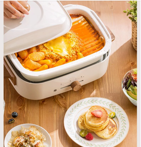 2022 Offre Spéciale ménage multi-<span class=keywords><strong>cuiseur</strong></span> électrique antiadhésif boulettes de viande <span class=keywords><strong>boulanger</strong></span> poêle à frire électrique marmite avec 3 assiettes - Product Image 2