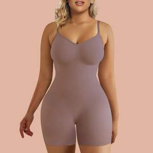 Une pièce ventre tuck hip lift boxers post-partum corps façonnage minceur robe poitrine sangle shapewear pour les femmes invisible - Product Image 3