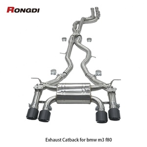 Factory Direct Equal Length Midpipe Exhaust Catback for M3 M4 F80 F82 3.0T S55 2014-2019 304 Stainless Steel Exhaust Muffler - Product Image 2