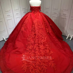 Lsmu145 Robes de Quinceañera Vertes, Robes de 15 Ans Rouges, Robes de Quinceañera Bleu Marine Jancember - Product Image 5