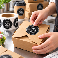 Étiquettes autocollantes personnalisées imperméables en rouleau, autocollants en PVC avec logo imprimé UV sélectif, étiquettes en vinyle pour l'emballage alimentaire et des boissons