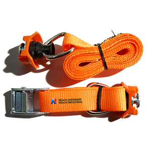 Correa de Amarre de Poliéster de 25 mm con Hebilla de Leva y Accesorios para Riel en L, Correas de Amarre con Trinquete, Accesorios de Control de Carga, Riel en L - Product Image 3
