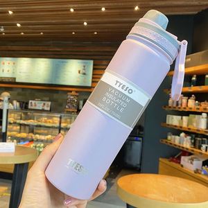 TYESO Vacuum Insulated Bottle 25oz Stainless Steel Double Wall Thermos Travel Water Flask Minimalist Design - Product Image 1