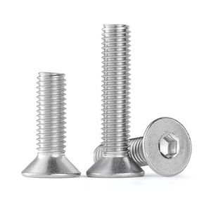 M2 M2.5 M3 M4 M5 DIN7991 Acero inoxidable <span class=keywords><strong>A2</strong></span> Allen Tornillos de cabeza plana hexagonal Tornillos de cabeza avellanada - Product Image 5