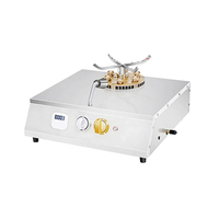 Cuisinière Intelligente Commerciale In-Smart Fierce Fire, Cuisinière à Gaz Multi-Têtes (4 Brûleurs), 4 Pots à Riz, Commande par Bouton Poussoir, 110-240V, 1 Cuisine