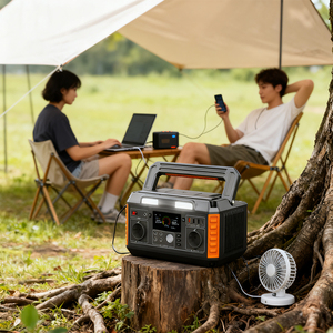 มีสินค้าในสต็อก สถานีไฟฟ้าพกพา 600W 520Wh รองรับพลังงานแสงอาทิตย์ AC/USB 220V พาวเวอร์แบงค์ คลื่นไซน์บริสุทธิ์ ไร้สาย - Product Image 1