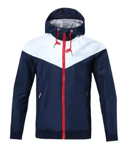 Factory Cheap Wholesale Your Soccer Windbreaker Custom Hooded Jacket