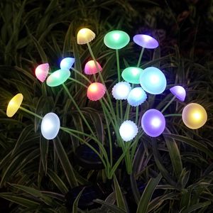 Cuerpo de lámpara de luciérnaga LED Luces de jardín con energía solar Blanco cálido Intermitente Barato PVC Plástico decorativo Suministros de regalo para fiestas - Product Image 4