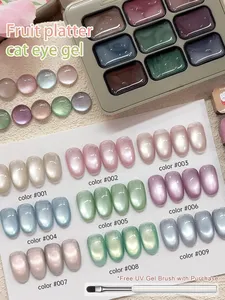 เจลทาเล็บแม่เหล็กสะท้อนแสง 9 สี แบบ Cat Eye สำหรับทำเล็บ UV LED  สำหรับร้านทำเล็บ  อุปกรณ์ตกแต่งเล็บผู้หญิง แฟชั่นโฮโลแกรม ทำเล็บมือ - Product Image 2