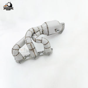 Nouveau collecteur d'échappement <span class=keywords><strong>Hetu</strong></span> pour 718 Cayman GT4 RS 4.0L 2022 - Sans voyant moteur d'avertissement - Downpipe sport - Headers de performance SS304 - Product Image 4