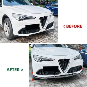 Spoiler de pare-chocs avant StarNav pour Alfa Romeo Stelvio 2017-2026, lèvre inférieure, diffuseur, accessoires de tuning auto - Product Image 4