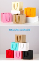 Sac en papier carré avec logo personnalisé pour les fleurs, sac de shopping pour fleurs, emballage de fleurs, sac cadeau avec votre propre logo