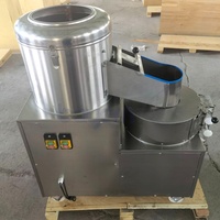 Aardappel Wassen Schillen & Reinigen Snijden Shredding Machine Wortelgroente Fruit Dunschiller Snijmachine Motor 220V/380V 1500W