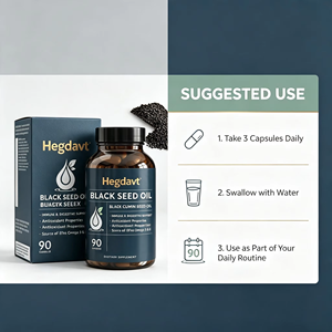 Capsules d'huile de nigelle (Nigella Sativa) avec vitamine E, 60 gélules, pure, pressée à froid, OEM, marque privée, en vrac, complément bien-être quotidien - Product Image 4