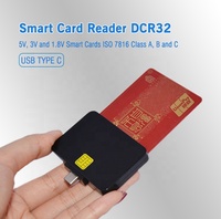Lecteur de carte mobile intelligent USB Type C avec puce de contact Mate DCR32