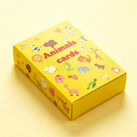 Cartes d'apprentissage éducatives pour enfants en anglais, cartes d'alphabet en papier épais avec design personnalisé, impression sur mesure