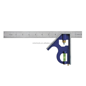 12-inch Zinc Alloy Adjustable <strong>Combination</strong> <strong>Square</strong> with Stainless Steel Ruler - Product Image 6