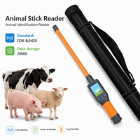 Lecteur d'étiquettes RFID pour animaux IP67, lecteur d'étiquettes d'oreille pour bovins, vaches, moutons, porcs, ISO11784/5 FDX-B, HDX, identification des animaux, 20000 enregistrements BT