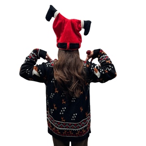 Custom Ugly Christmas Sweaters <strong>Women</strong> Casual Crew Neck Long Sleeve <strong>Xmas</strong> <strong>Jumper</strong> Knitted Pullover <strong>Jumpers</strong> - Product Image 4