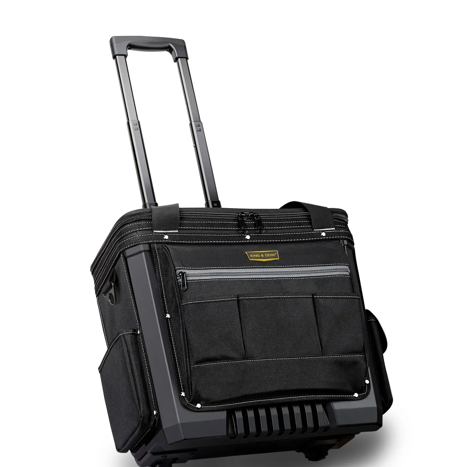 2023 Professional Trolley For Tools Waterproof 1680D Large Electrician Wheels Rolling Heavy Duty Trolley Tool Bag