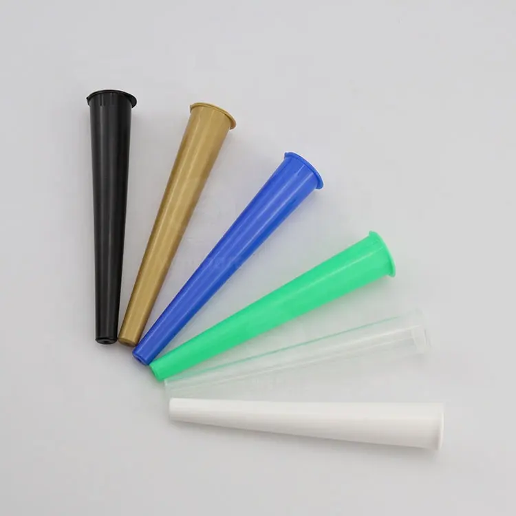 2022 Hot Selling Child Proof Colorful Plastic 98mm 109mm Pop Pop Cone Tube King Size Tube