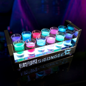 RICHSHINING-Porte-gobelet à balles en cristal créatif LED, étagère à cocktail en acrylique, présentoir pour décorations de fête KTV - Product Image 4