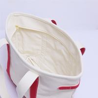 Sac fourre-tout de haute qualité en toile naturelle multicolore, résistant à l'eau, avec fermeture éclair, idéal pour la plage et les activités côtières
