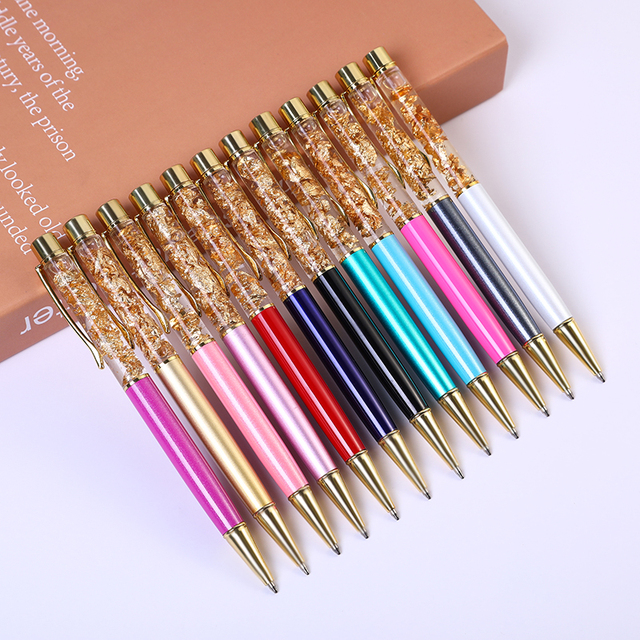 Gold Foil Animal Design 1.0mm Writing Rotating Ballpoint Pen with Custom Logo Novelty Gifts