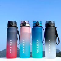 Bouteilles d'eau réutilisables sportives givrées personnalisées, gobelets en plastique pour boissons, gobelets de sublimation sans BPA, gobelets d'extérieur anti-fuite