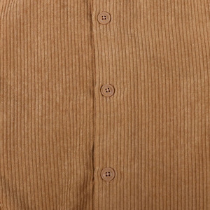 Custom Casual Vintage Estilo de color sólido sostenible de pana de manga larga Overshirt Camisas Chaqueta para los hombres Casual - Product Image 4