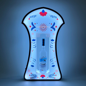 Botella de cerámica acrílica recargable, soporte para servir, pantalla glorificadora VIP, presentador de botella de <span class=keywords><strong>Tequila</strong></span> LED para salón de club nocturno - Product Image 1