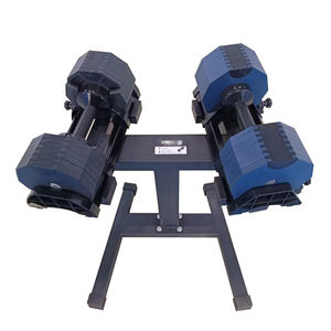 Nouveau design d'électrophorèse décagonale 32Kg 36Kg 80Lb 90Lb poids libres <span class=keywords><strong>Nuobell</strong></span> ensemble d'haltères avec logo personnalisé pour salle de sport - Product Image 2