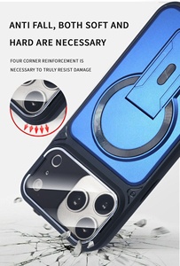 Custodia per <span class=keywords><strong>iPhone</strong></span> 18 Air <span class=keywords><strong>con</strong></span> Supporto Magnetico Invisibile, Effetto Pelle, Sottile, Antiurto, Copertura Completa, Antigraffio, Anti-Impronta - Product Image 4