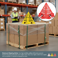 (Paquet de 50) Cones en carton ondulé pour palettes, pour éviter le superposition de commandes de fret et réduire les dommages aux expéditions