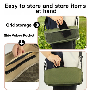 <span class=keywords><strong>Tabouret</strong></span> <span class=keywords><strong>pliant</strong></span> portable en acier inoxydable pour le camping, la pêche et les activités de plein air - Conception durable, compatible avec les porte-stylos et les sacs bandoulière - Product Image 5