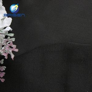 Трикотажное полотно из 100% полиэстера, устойчивое к усадке, черное, ширина 185 см, для пошива одежды: футболок, танцевальной одежды, платьев - Product Image 4