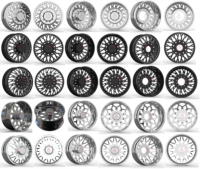 20 22 24 26 28 30 Zoll Polierte Aluminium-Schwerlasträder für Dodge Ram 3500, Ford F-350, GMC & Chevrolet 3500 Doppelkabinen-LKWs