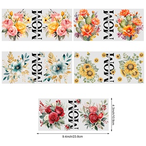 Hermosas Pegatinas de Transferencia UV <span class=keywords><strong>para</strong></span> Vasos de Vidrio, Lavables, <span class=keywords><strong>para</strong></span> Manualidades, <span class=keywords><strong>Muebles</strong></span>, Personalizables, de 16 oz - Product Image 6