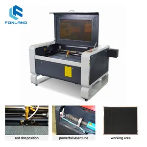 Fonland Co2 lazer gravür kesme makinesi için Co2 100 için lazer kesme makinesi w Rudia kontrol seti ahşap kağıt