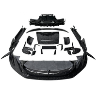Kit carrosserie M Style en fibre de carbone sèche forgée pour Maserati MC20 : Lame avant, Aileron de pare-chocs avant, Diffuseur de capot, Spoiler, Rétroviseur, Jupes latérales 7D