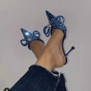 Pumps à paillettes et strass 8CM/11CM, chaussures de luxe pour femmes, talons pour femmes - Product Image 2