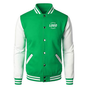 Chaquetas Varsity de Lona y Cuero con Logotipo Personalizado del Fabricante para Hombre, Cuello Alto con Capucha, Reversibles, Ecológicas y de Alta Calidad para Invierno - Product Image 1