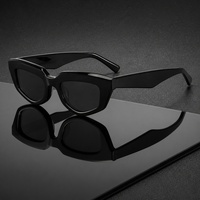 Lunettes de soleil de luxe 2027 en acétate faites à la main pour femme, monture épaisse œil de chat, verres polarisés TAC, design rose, Gafas Hombre