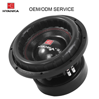 Enceinte Subwoofer HYANKA HWF922000A 12 pouces, puissance RMS 2000W, 2+2 ohms, système d'enceintes subwoofer