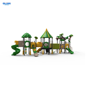 Nhà Máy Customized Jungle Theme Trẻ Em Tập Thể Dục Sân Chơi Ngoài Trời Thiết Bị Với Trò Chơi Trượt Nhựa Lớn - Product Image 4