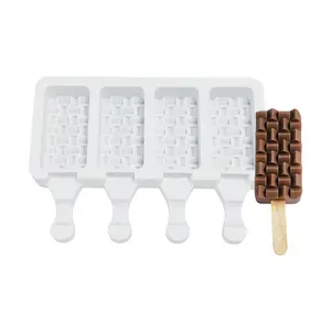 竹冰淇淋硅胶模具diy简易冰淇淋冰棒制作模具跨界独家