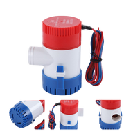 Pompe de cale marine pour bateau/yacht 12V, débit d'eau 12/24V, 4m, 1100 GPH