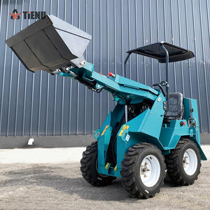 Hochwertiger 1,2-Tonnen-Kompaktlader Kleiner Radlader Baggerlader mit Funktionen für Bau und Landschaftsgestaltung Motorantrieb - Product Image 4